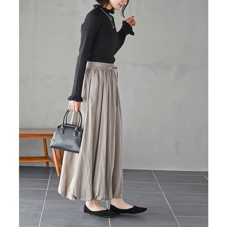 フリルネックラメリブニットプルオーバー | rps | 詳細画像14 