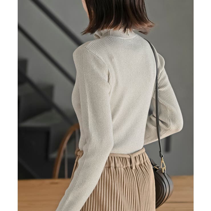 フリルネックラメリブニットプルオーバー | rps | 詳細画像36 