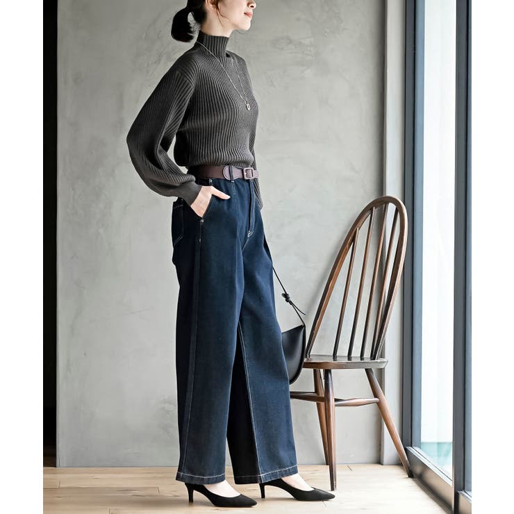 ボリューム袖ボトルネックラメリブニットプルオーバー | rps | 詳細画像14 