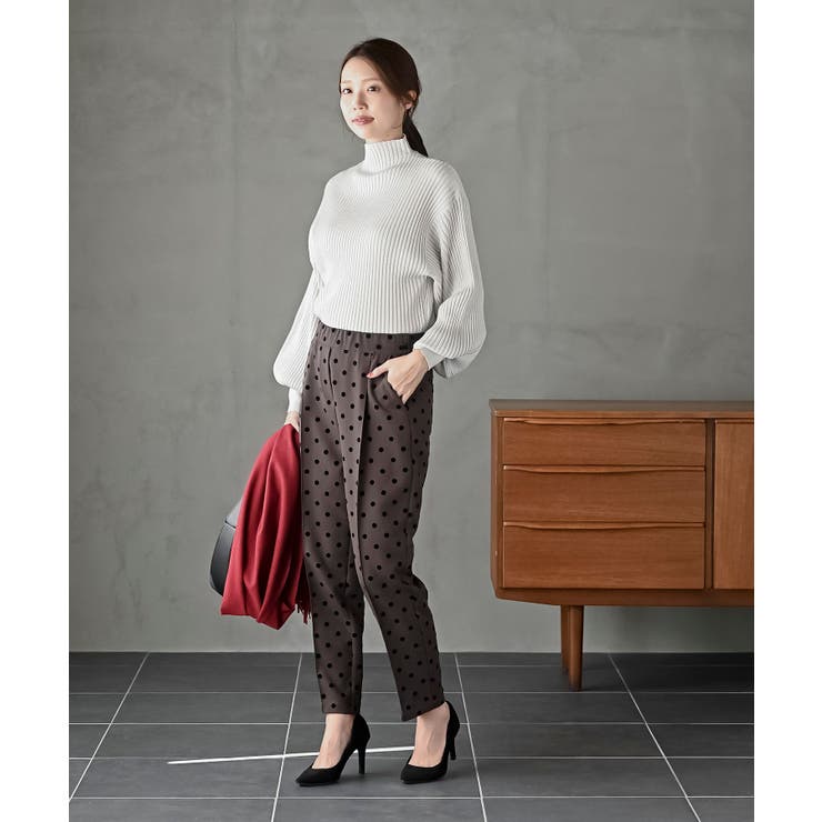 ボリューム袖ボトルネックラメリブニットプルオーバー | rps | 詳細画像2 