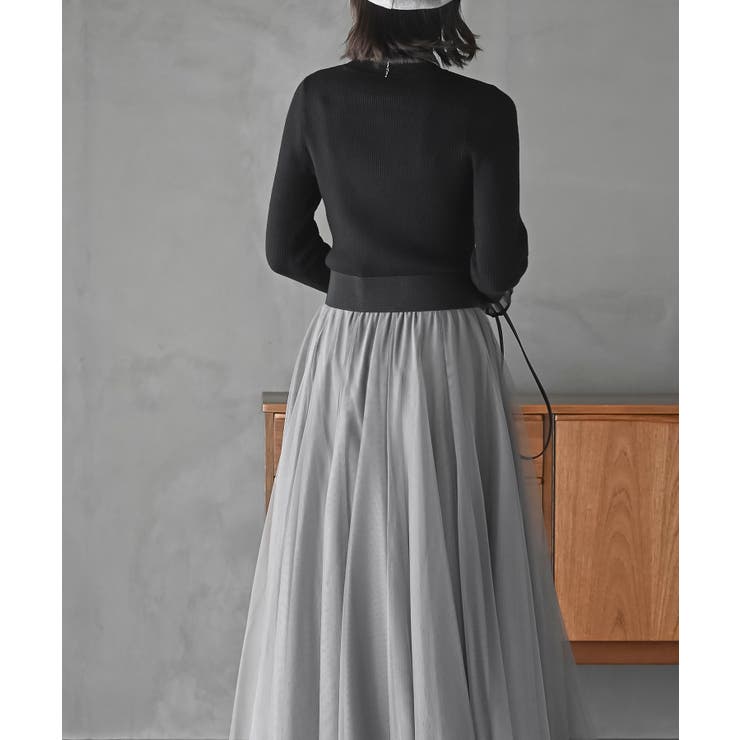 シアーネックリブニットプルオーバー | rps | 詳細画像12 