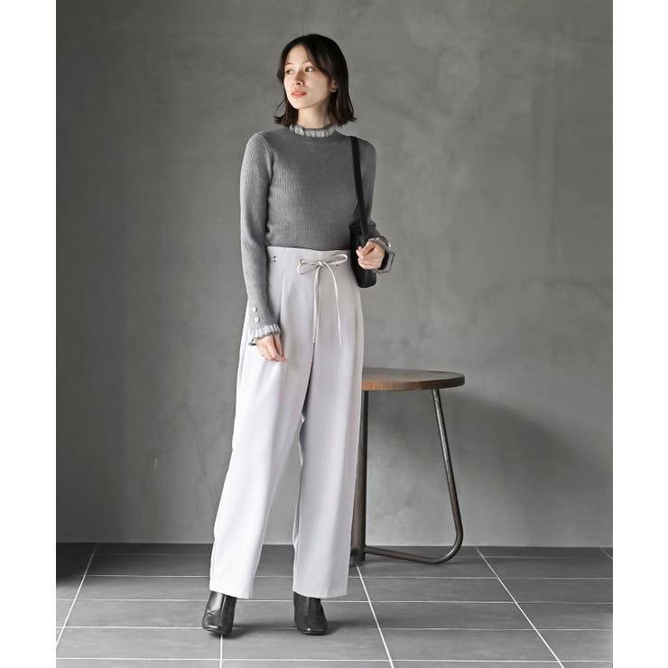 シアーネックリブニットプルオーバー | rps | 詳細画像18 