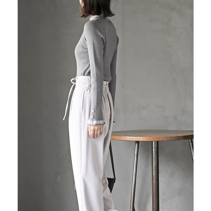 シアーネックリブニットプルオーバー | rps | 詳細画像19 