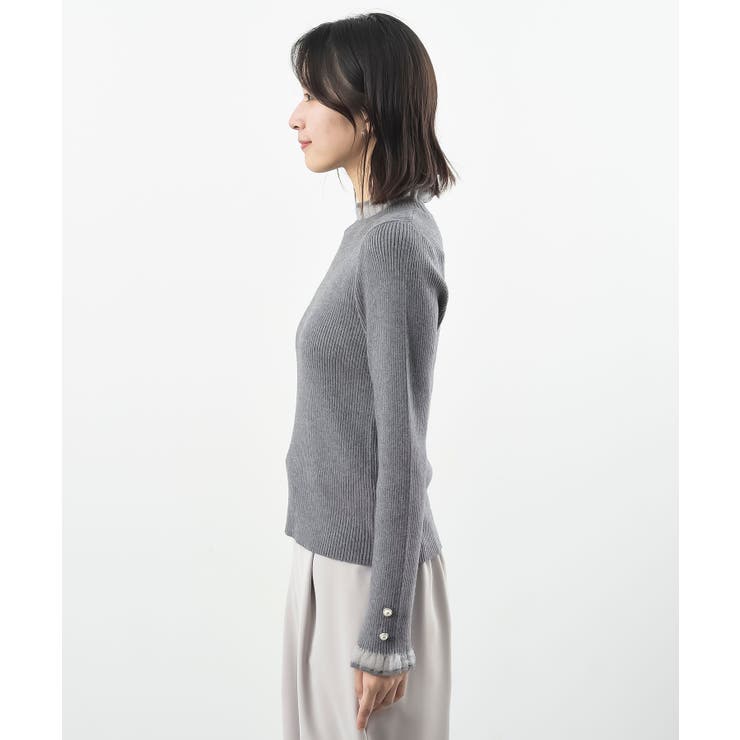シアーネックリブニットプルオーバー | rps | 詳細画像27 