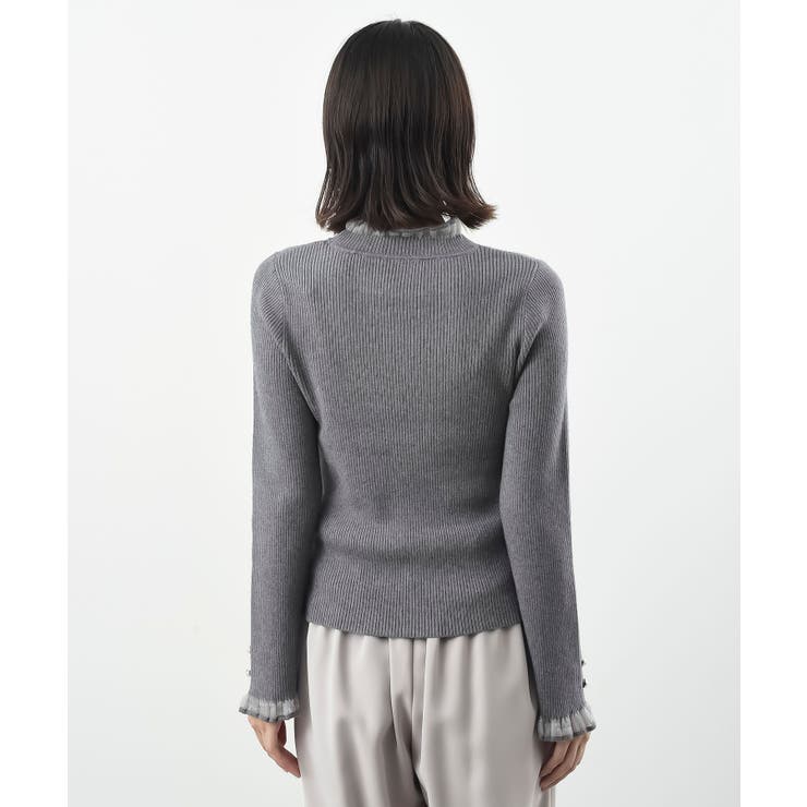 シアーネックリブニットプルオーバー | rps | 詳細画像28 