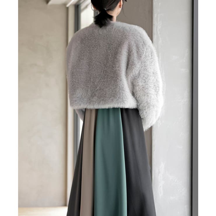 リボン釦フェイクファージャケット | rps | 詳細画像12 