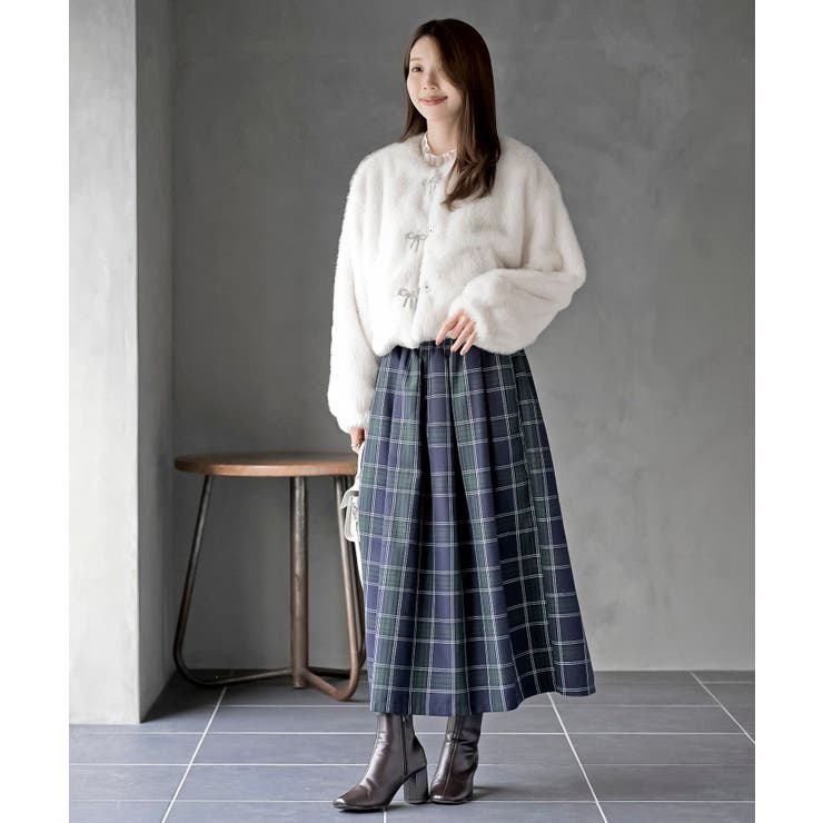 リボン釦フェイクファージャケット | rps | 詳細画像2 