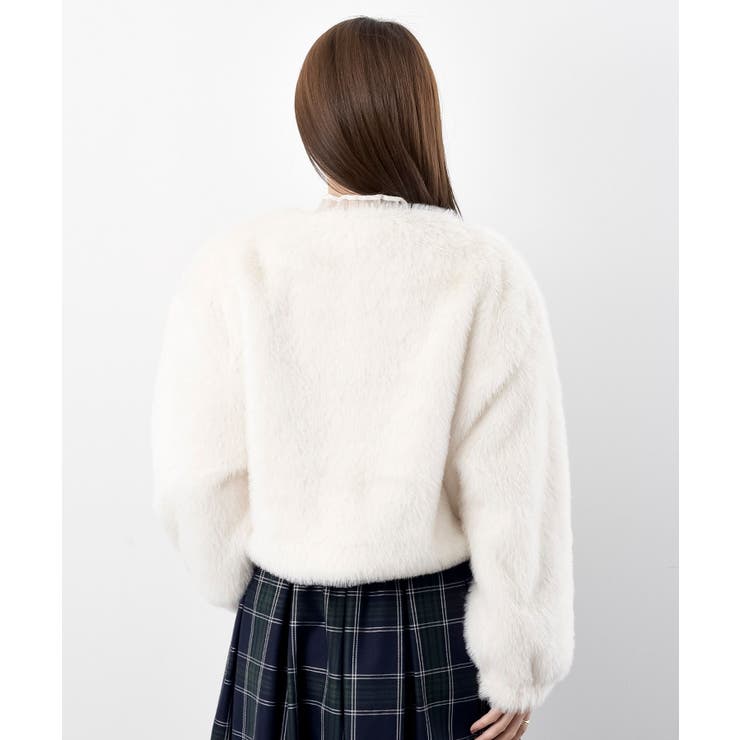 リボン釦フェイクファージャケット | rps | 詳細画像27 