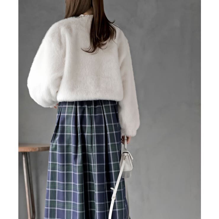 リボン釦フェイクファージャケット | rps | 詳細画像4 