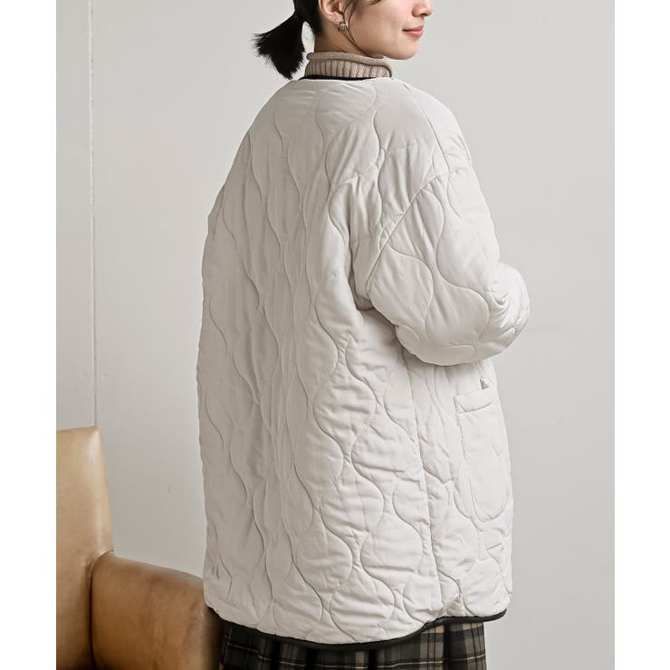 ボア×キルトリバーシブルジャケット | rps | 詳細画像12 