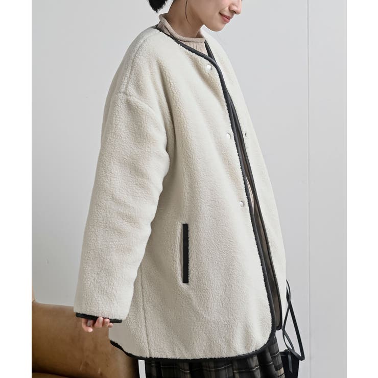 ボア×キルトリバーシブルジャケット | rps | 詳細画像8 