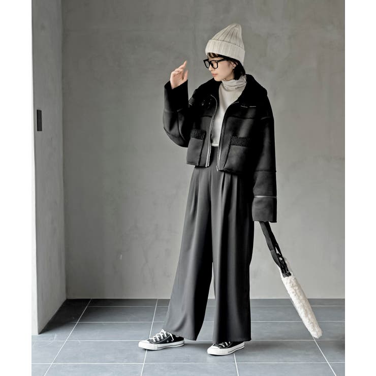 天竺編みタートルネックラメニットプルオーバー[品番：RPSW0003119