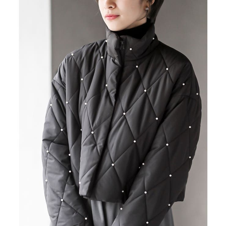 パール付きダイヤキルトソフト中綿ジャケット | rps | 詳細画像14 