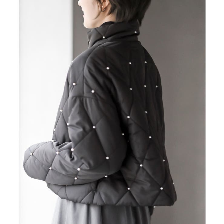 パール付きダイヤキルトソフト中綿ジャケット | rps | 詳細画像15 