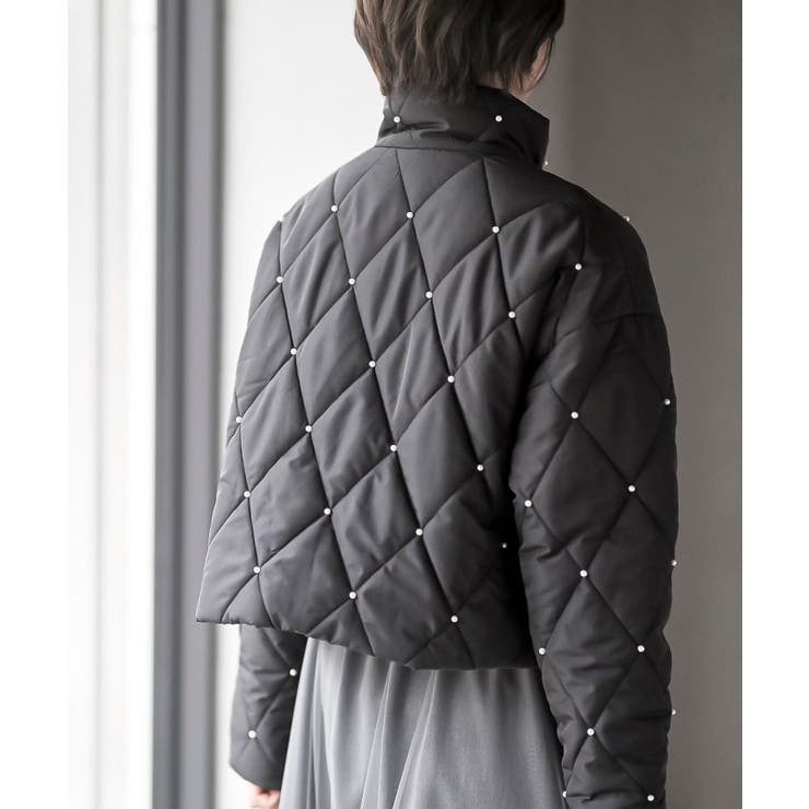 パール付きダイヤキルトソフト中綿ジャケット | rps | 詳細画像16 