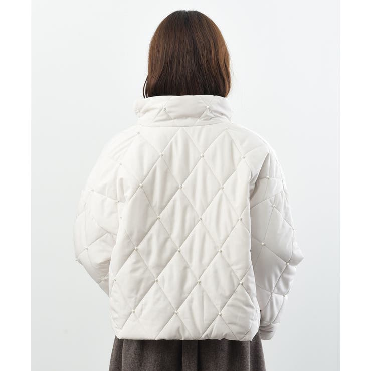パール付きダイヤキルトソフト中綿ジャケット | rps | 詳細画像19 