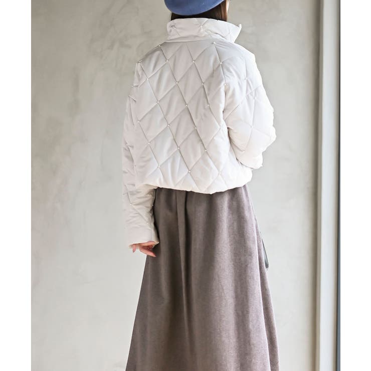 パール付きダイヤキルトソフト中綿ジャケット | rps | 詳細画像4 