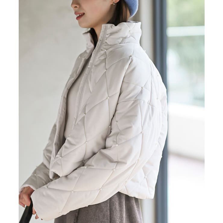 パール付きダイヤキルトソフト中綿ジャケット | rps | 詳細画像7 