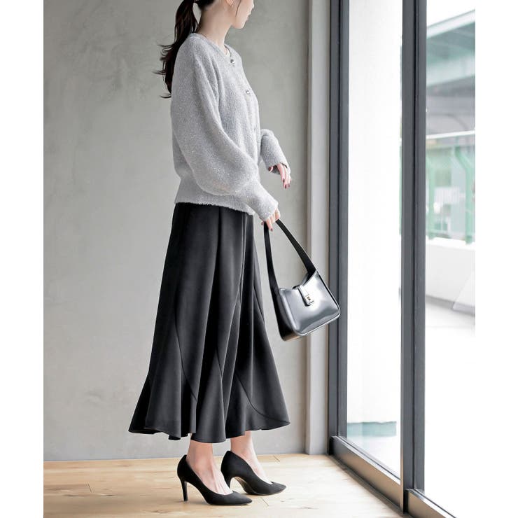 ハートボタンラメフェザークルーネックカーディガン | rps | 詳細画像13 