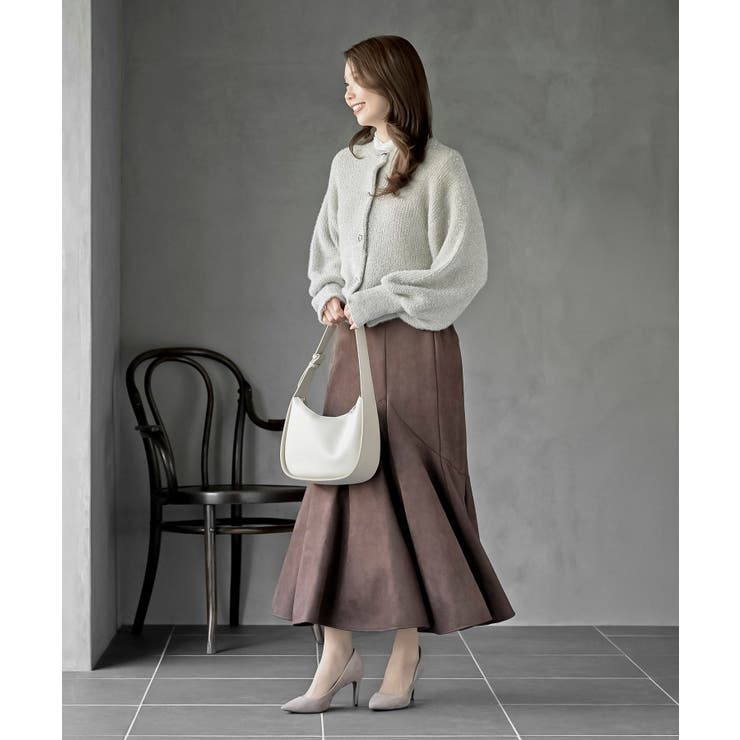 ハートボタンラメフェザークルーネックカーディガン | rps | 詳細画像2 