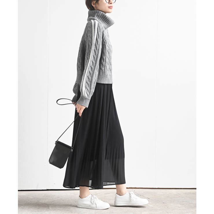 ライン入りタートルケーブルニットプルオーバー | rps | 詳細画像22 