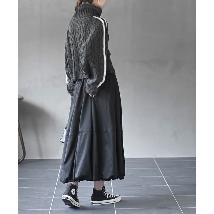 ライン入りタートルケーブルニットプルオーバー | rps | 詳細画像5 