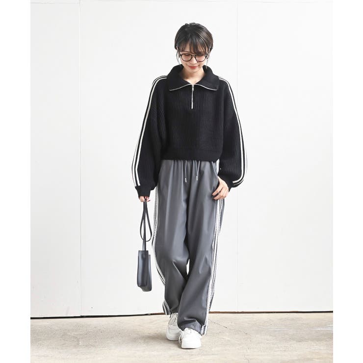 ライン入りハーフＺＩＰニットプルオーバー | rps | 詳細画像20 