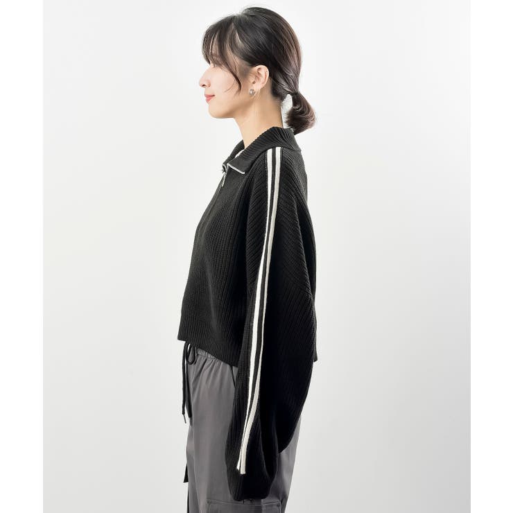 ライン入りハーフＺＩＰニットプルオーバー | rps | 詳細画像21 