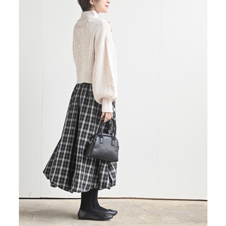 パール付きハイネックケーブルニットプルオーバー | rps | 詳細画像13 