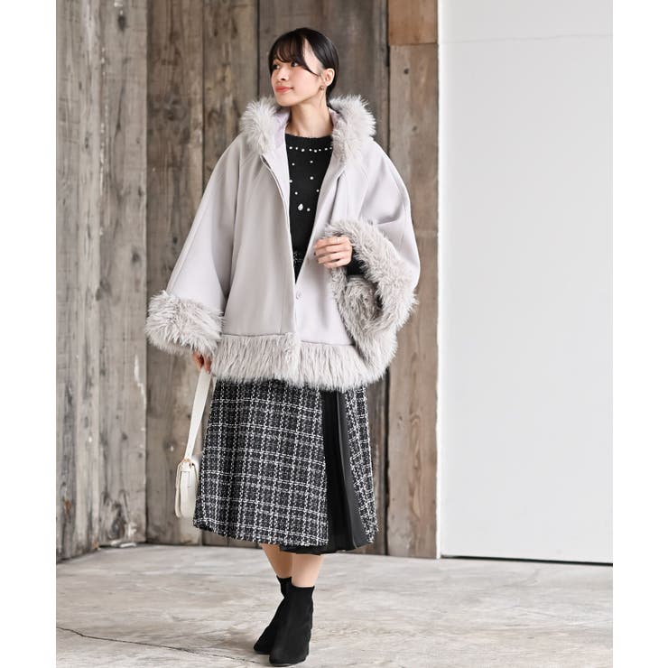 フード付きフェイクファーコート | rps | 詳細画像2 