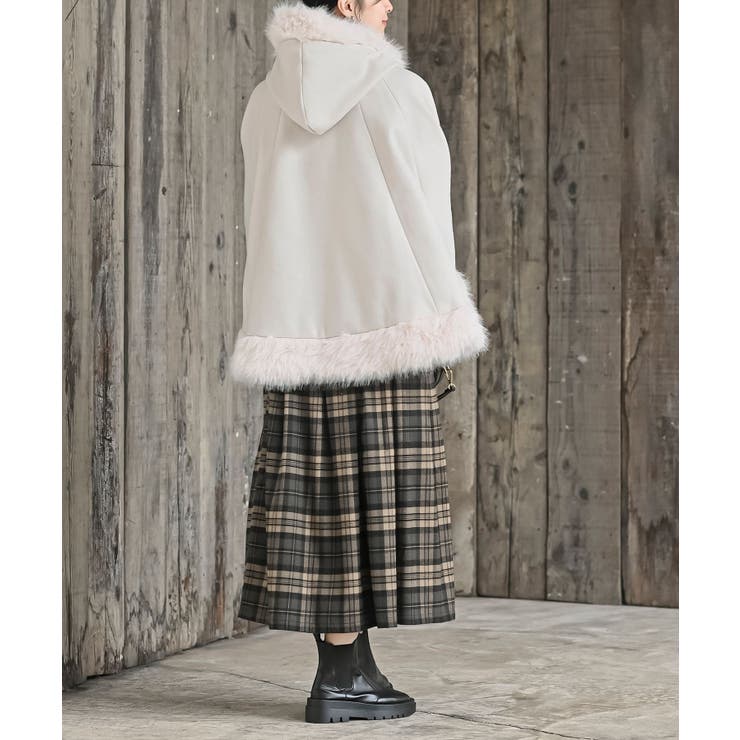 フード付きフェイクファーコート | rps | 詳細画像22 