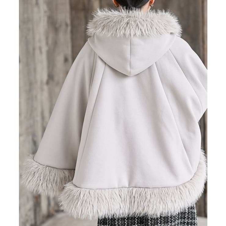 フード付きフェイクファーコート | rps | 詳細画像8 