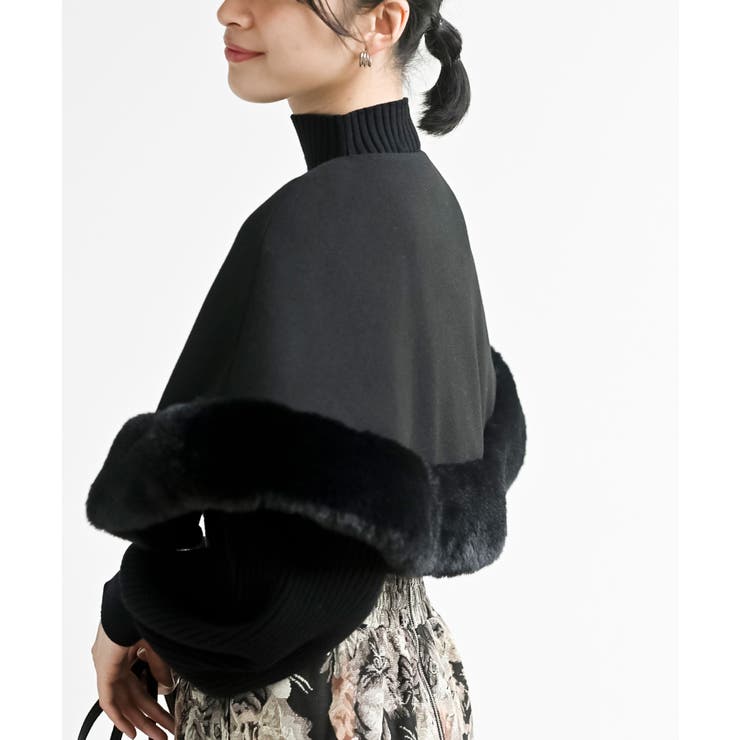 フェイクファーケープ付きコート | rps | 詳細画像31 