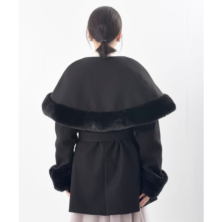 フェイクファーケープ付きコート | rps | 詳細画像33 