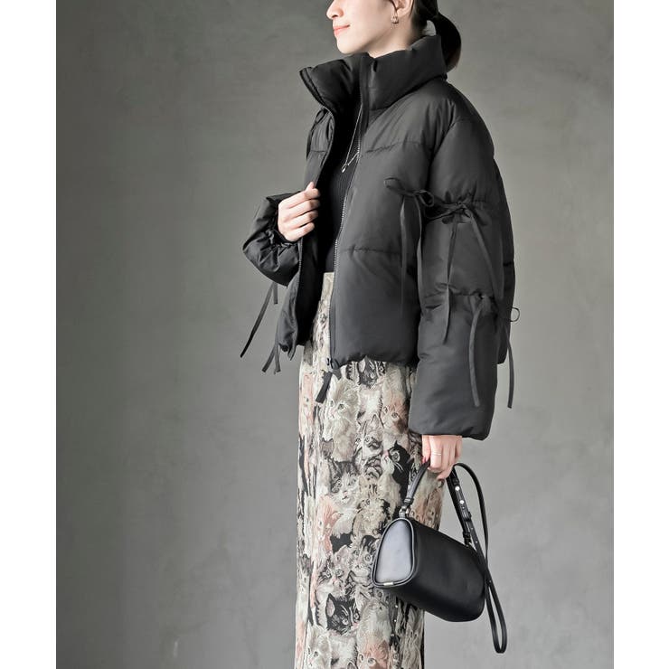 リボン付き中綿スタンドジャケット | rps | 詳細画像11 