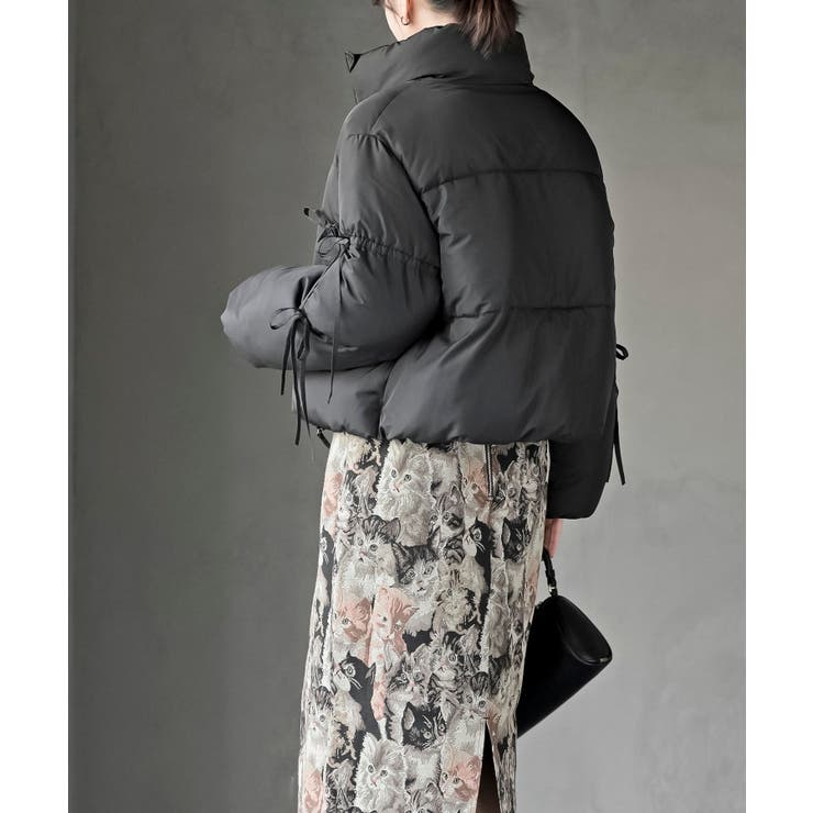 リボン付き中綿スタンドジャケット | rps | 詳細画像12 