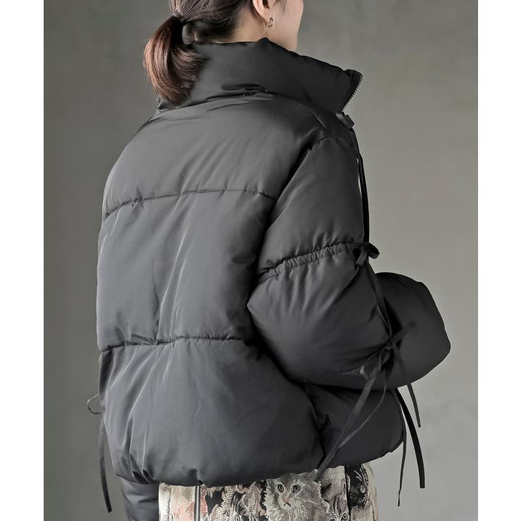 リボン付き中綿スタンドジャケット | rps | 詳細画像16 