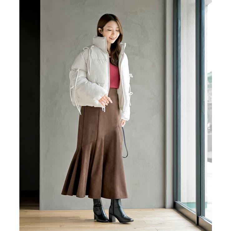 リボン付き中綿スタンドジャケット | rps | 詳細画像2 