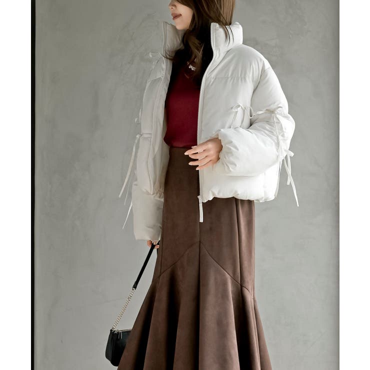 リボン付き中綿スタンドジャケット | rps | 詳細画像3 