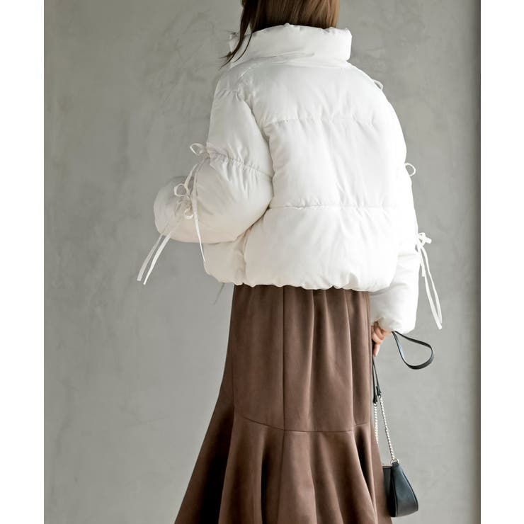 リボン付き中綿スタンドジャケット | rps | 詳細画像4 