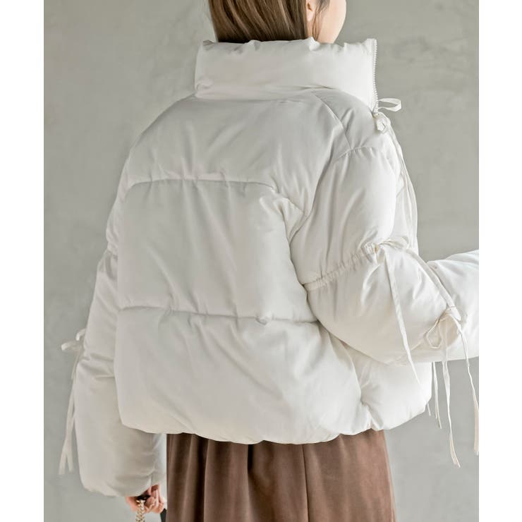 リボン付き中綿スタンドジャケット | rps | 詳細画像8 