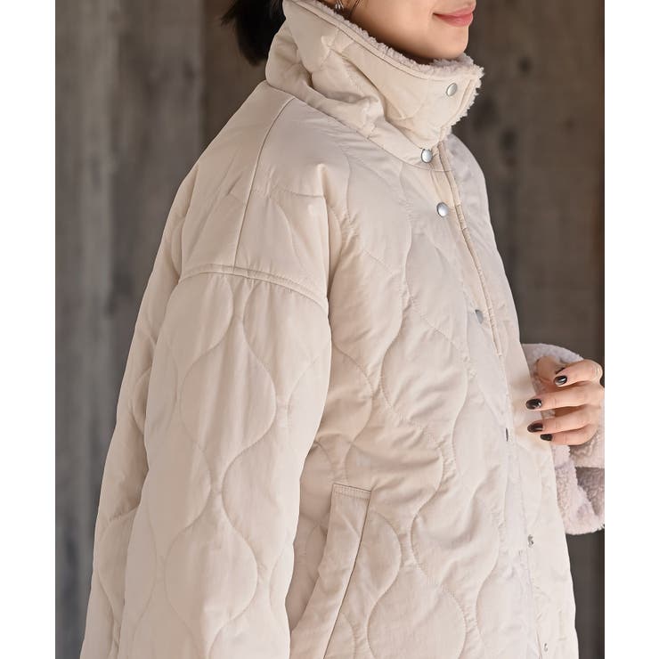 ボア×キルティングリバーシブルジャケット | rps | 詳細画像13 