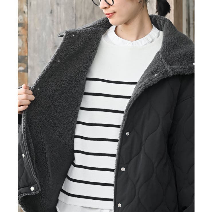 ボア×キルティングリバーシブルジャケット | rps | 詳細画像16 