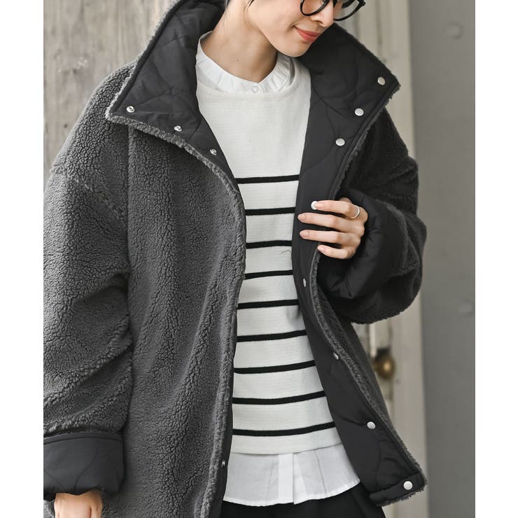 ボア×キルティングリバーシブルジャケット | rps | 詳細画像21 