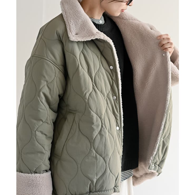 ボア×キルティングリバーシブルジャケット | rps | 詳細画像25 