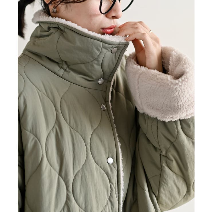 ボア×キルティングリバーシブルジャケット | rps | 詳細画像27 