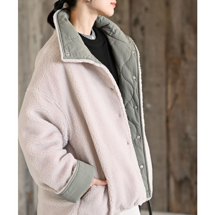 ボア×キルティングリバーシブルジャケット | rps | 詳細画像31 