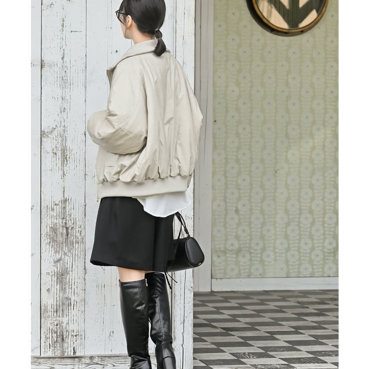 フェイクレザーリブブルゾン | rps | 詳細画像20 