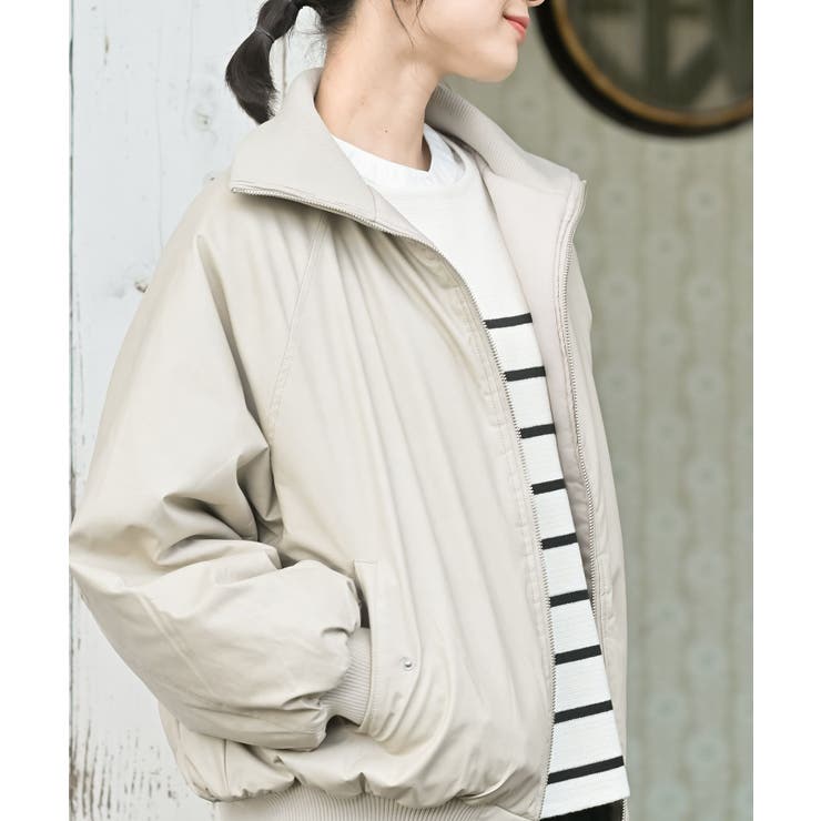 フェイクレザーリブブルゾン | rps | 詳細画像23 