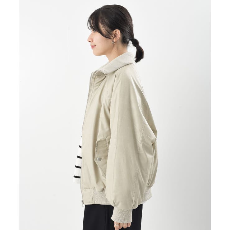 フェイクレザーリブブルゾン | rps | 詳細画像28 